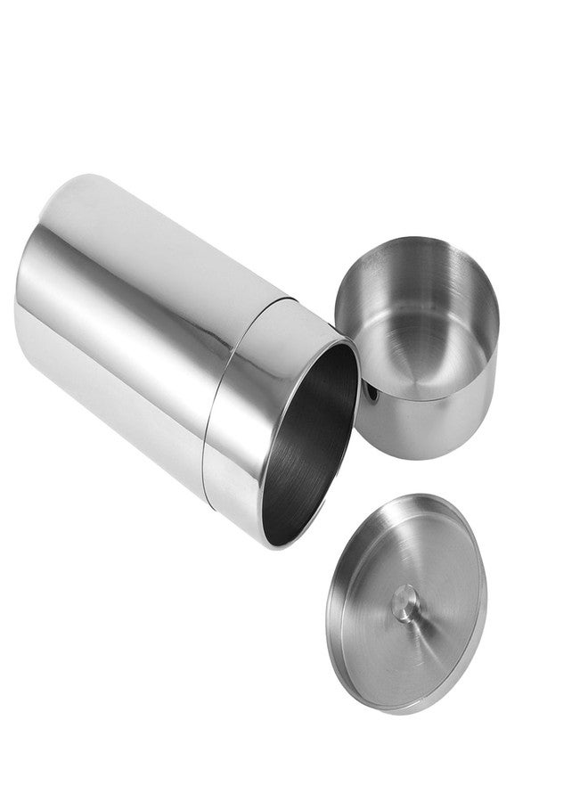 Moncer Stainless Steel Canister, 550ml Airtight Canister Storage Container for Tea Bag, Loose Tea, Pantry Storage (L) 5.8x3.3in - Image 1